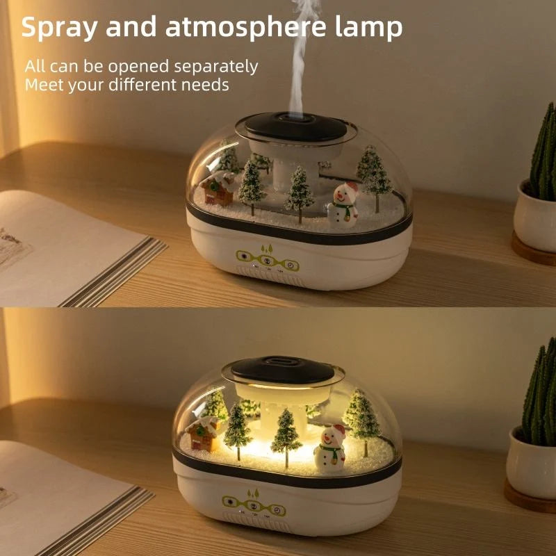 Raindrop Aroma Diffuser Humidifide Mini LandScape Light