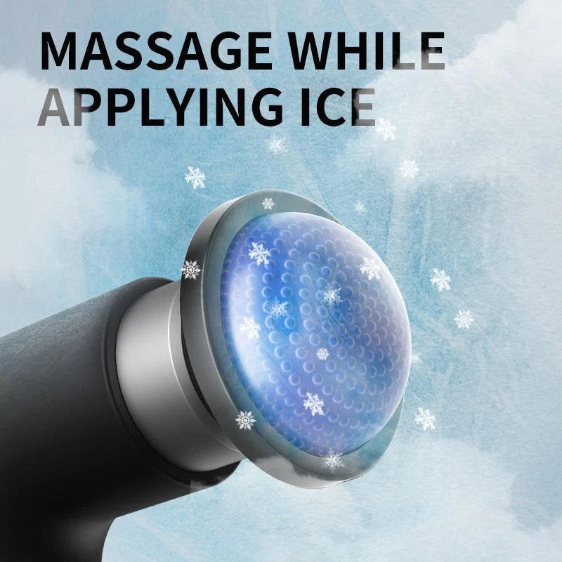 1o in 1 heat S cold Massage Gun with 4 Heads- Full Body Muscle Pain Relife