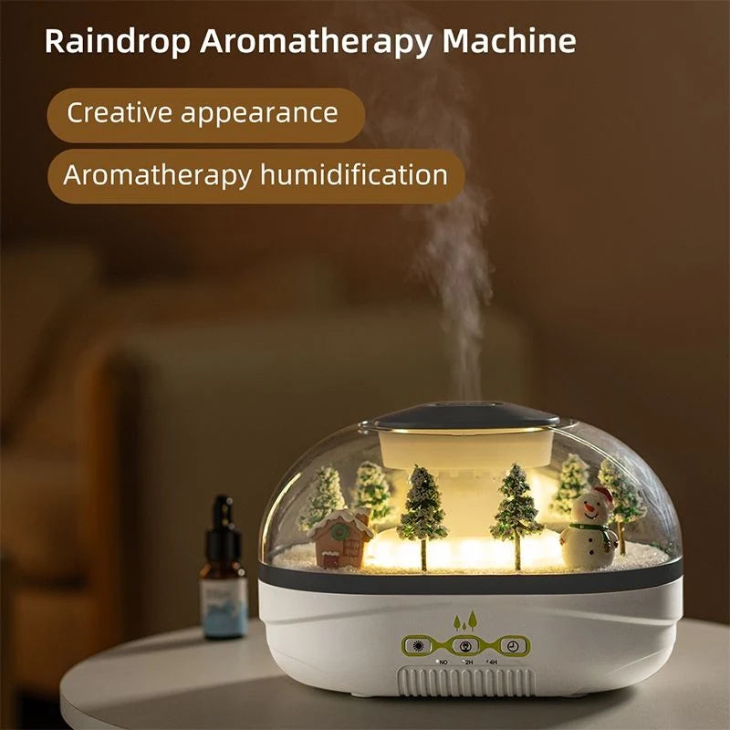 Raindrop Aroma Diffuser Humidifide Mini LandScape Light