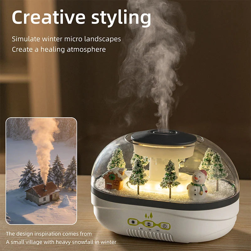 Raindrop Aroma Diffuser Humidifide Mini LandScape Light