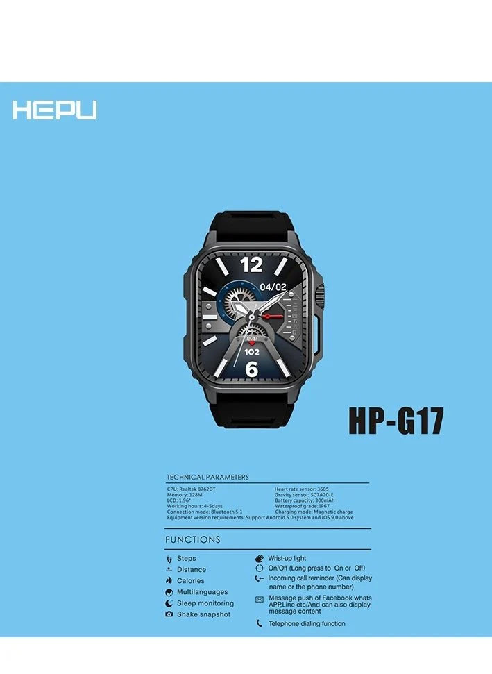 Hepu Luxury  Smart Watch - Richard  Mille Style