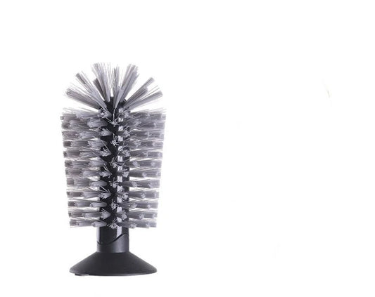 3-in-1 Kitchen Suction Cup Scrubber Brush - Grey
