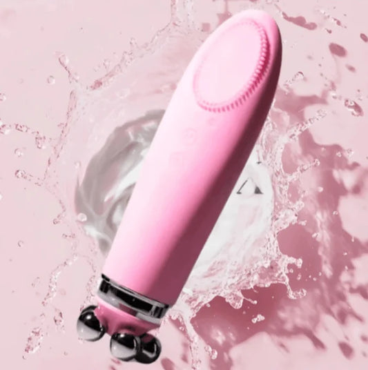 4-in-1 Silicone Face Cleanser & 3D Face Massager - For Glowing Skin