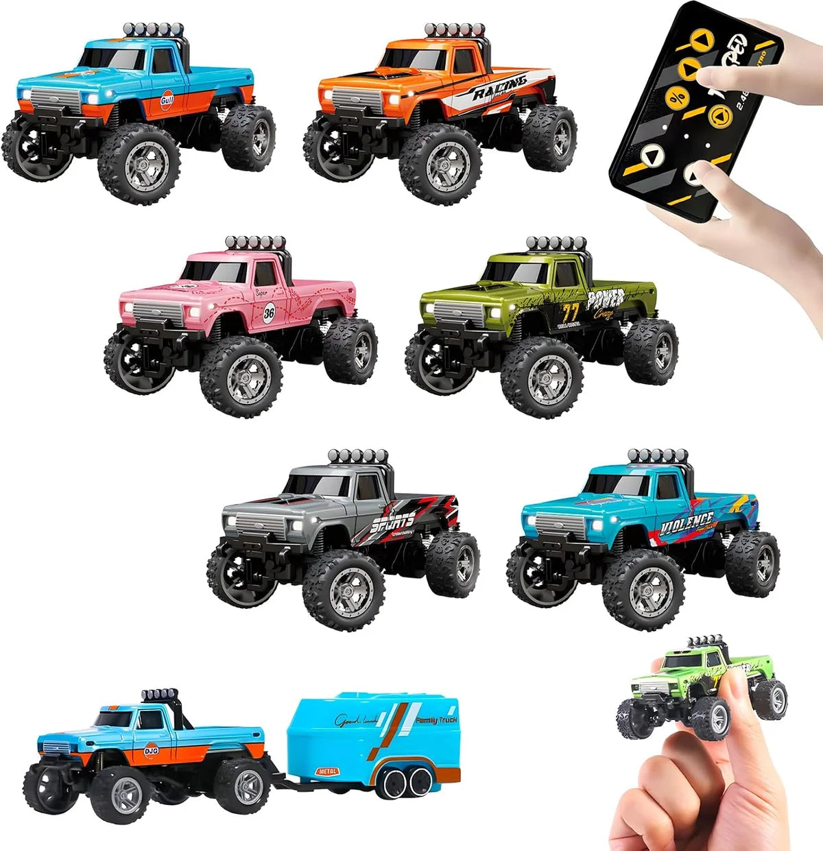 Pink  RC  Camper Set