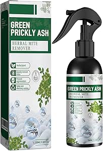 Green Herbal Mite Removal Spray - Dust Mite & Bed Bug Killer for Beds