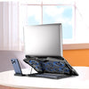 HOCO GM27 Laptop Cooling Pad with 6 RGB Fans | USB Cooling Stand | Quiet & Adjustable for Gaming & Work