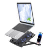 HOCO GM27 Laptop Cooling Pad with 6 RGB Fans | USB Cooling Stand | Quiet & Adjustable for Gaming & Work