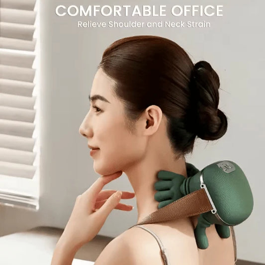 Deep Tissue Neck & Shoulder Massager - 6 Modes, Heat Therapy, Cordless