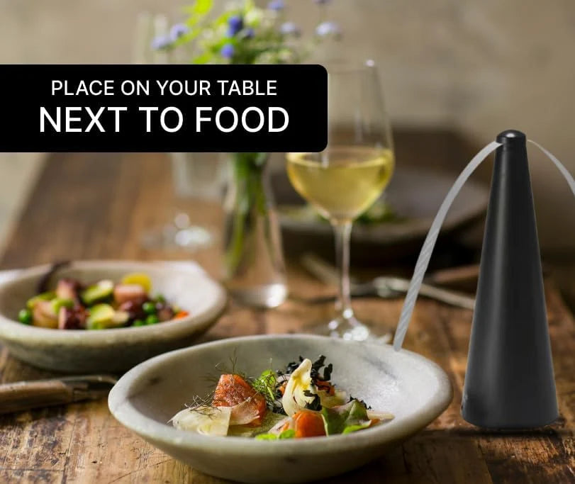 Automatic Fly Repeller Fan | Keep Flies Away From Food | Battery & USB Powered
