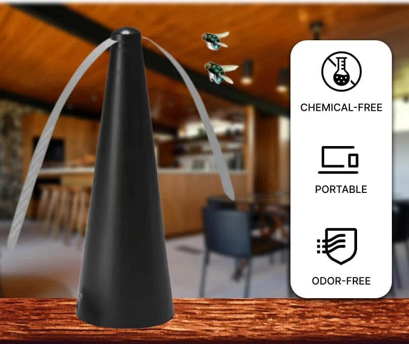 Automatic Fly Repeller Fan | Keep Flies Away From Food | Battery & USB Powered