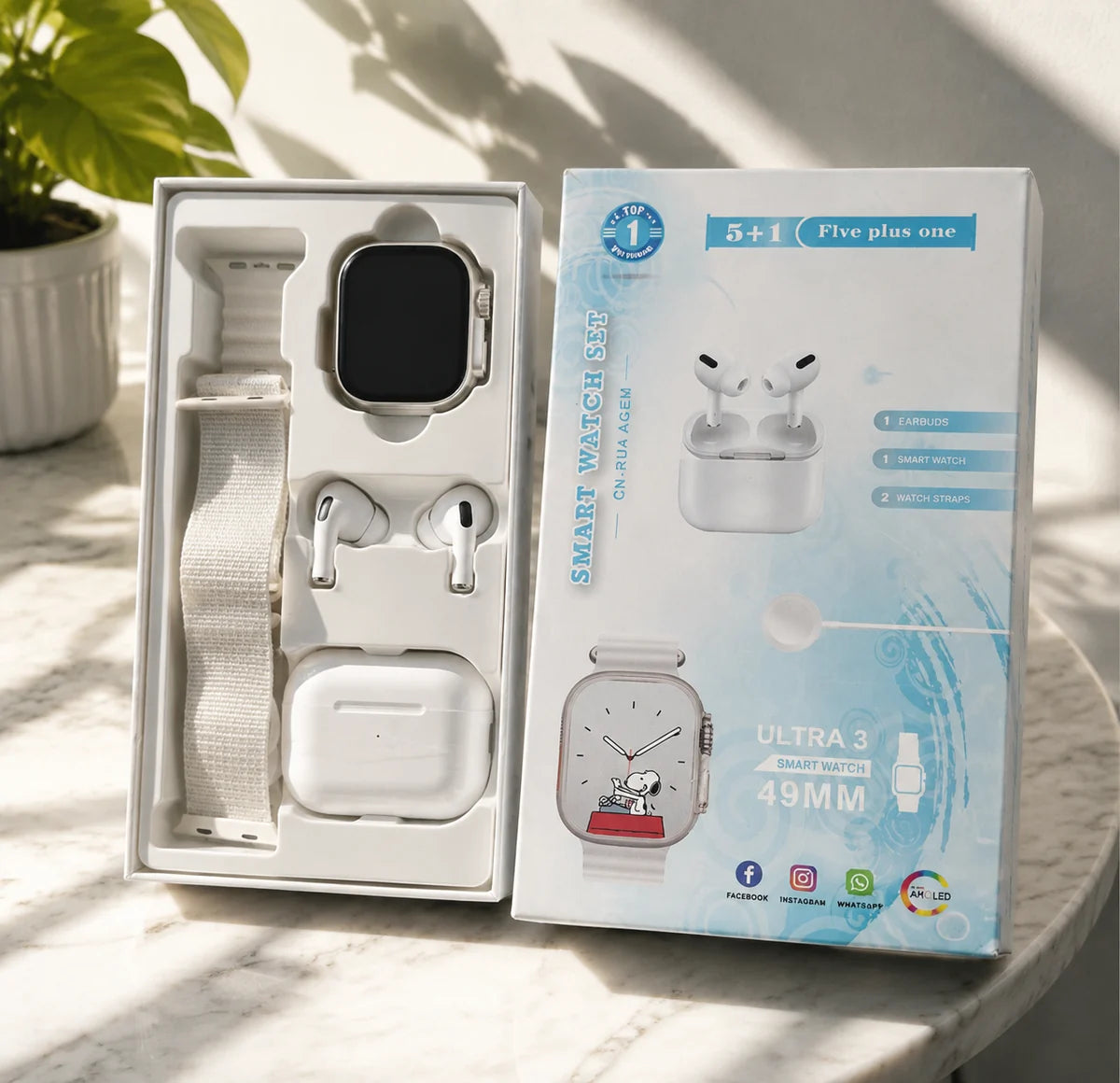 2 in 1 SmartWatch and Earbunds Set
