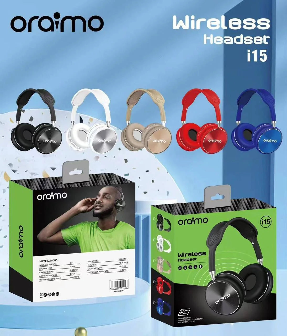 Oraimo Stereo Wireless  Headset