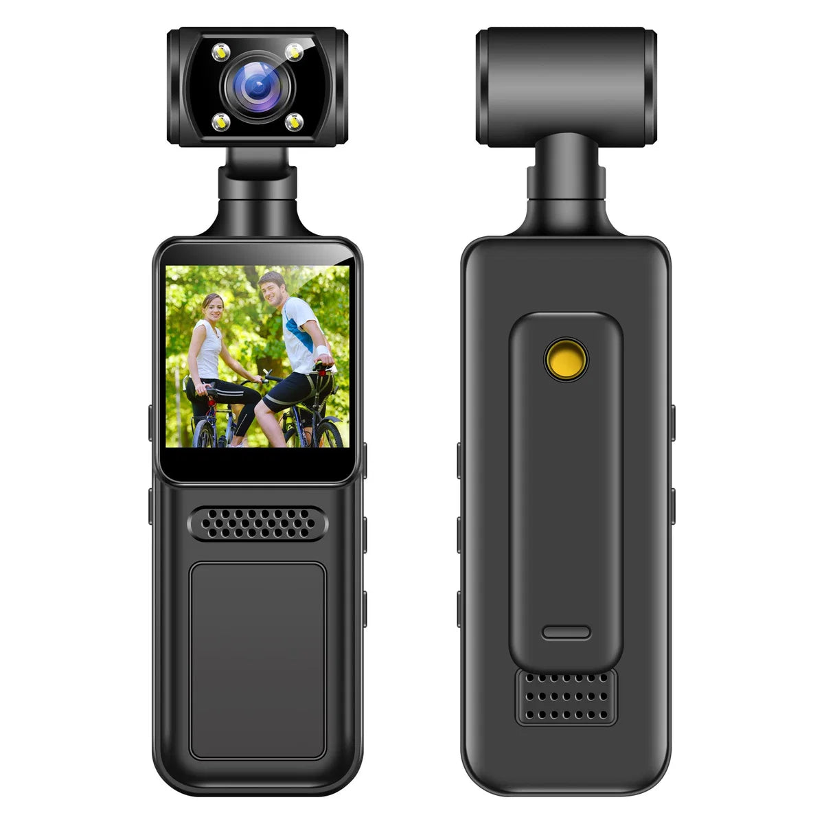 4K HD Portable Video Recorder with Night Vision & Mobile Holder