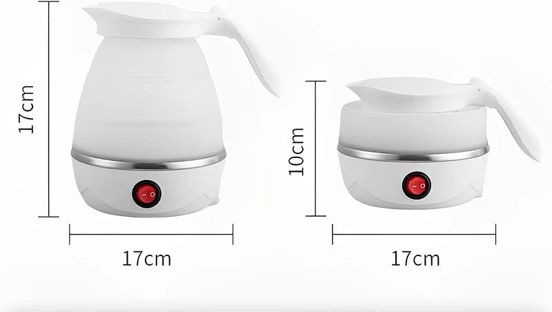 Portable Folding Electric Kettle 600ml - Boils Water in 3-5 Minutes | Travel Silicone Kettle