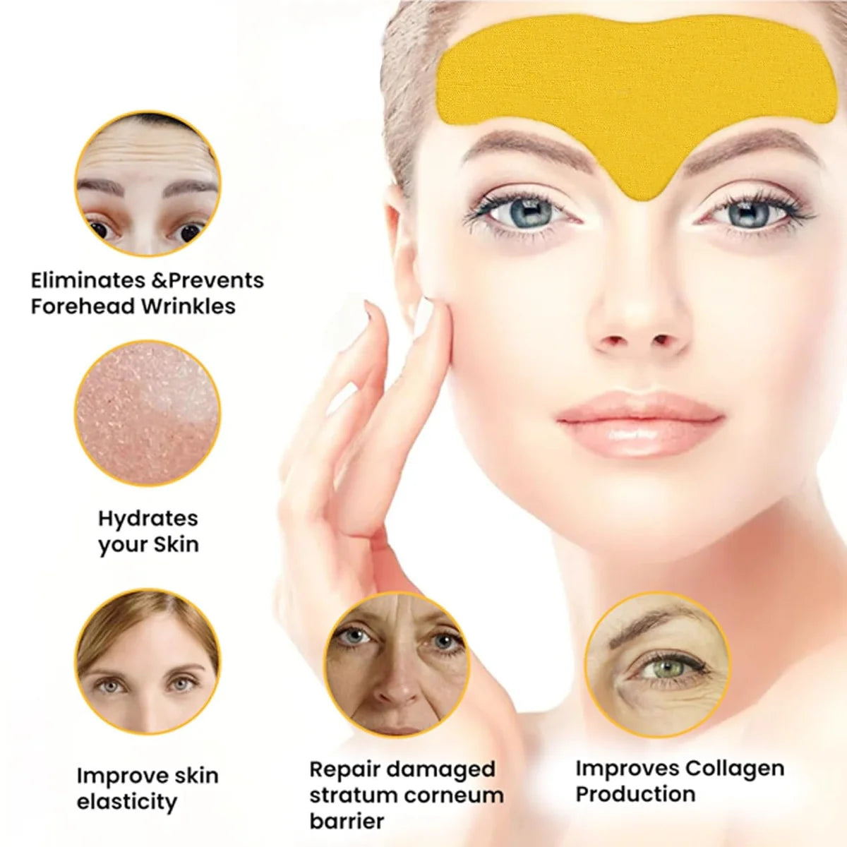 Woman Forehead Smooth Wrinkle patches