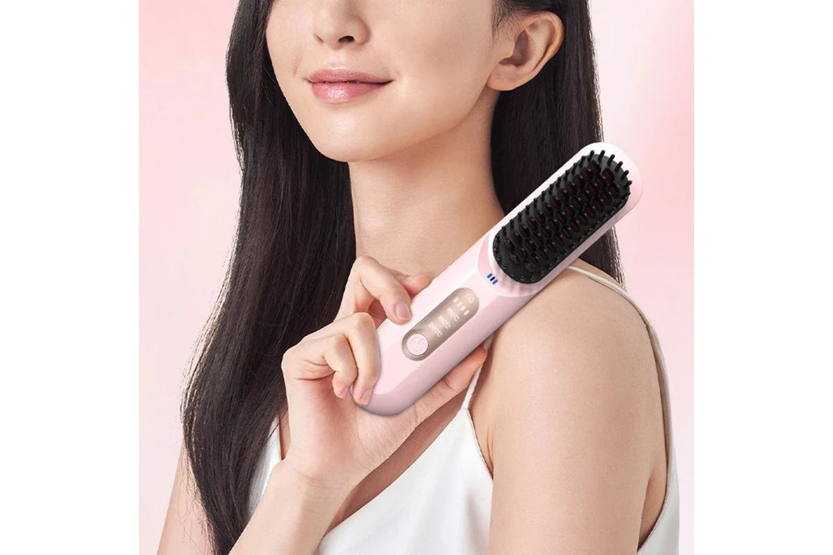 SmoothGlow 2-in-1 Hair Straightening Comb | Salon Results at Home