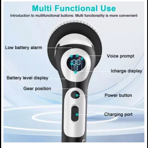 9 in 1 Multi Function  Electric Cleaning  Brush